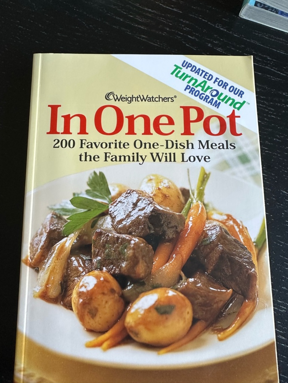 Weight Watchers In One Pot Cookbook - Cream and Red Cover